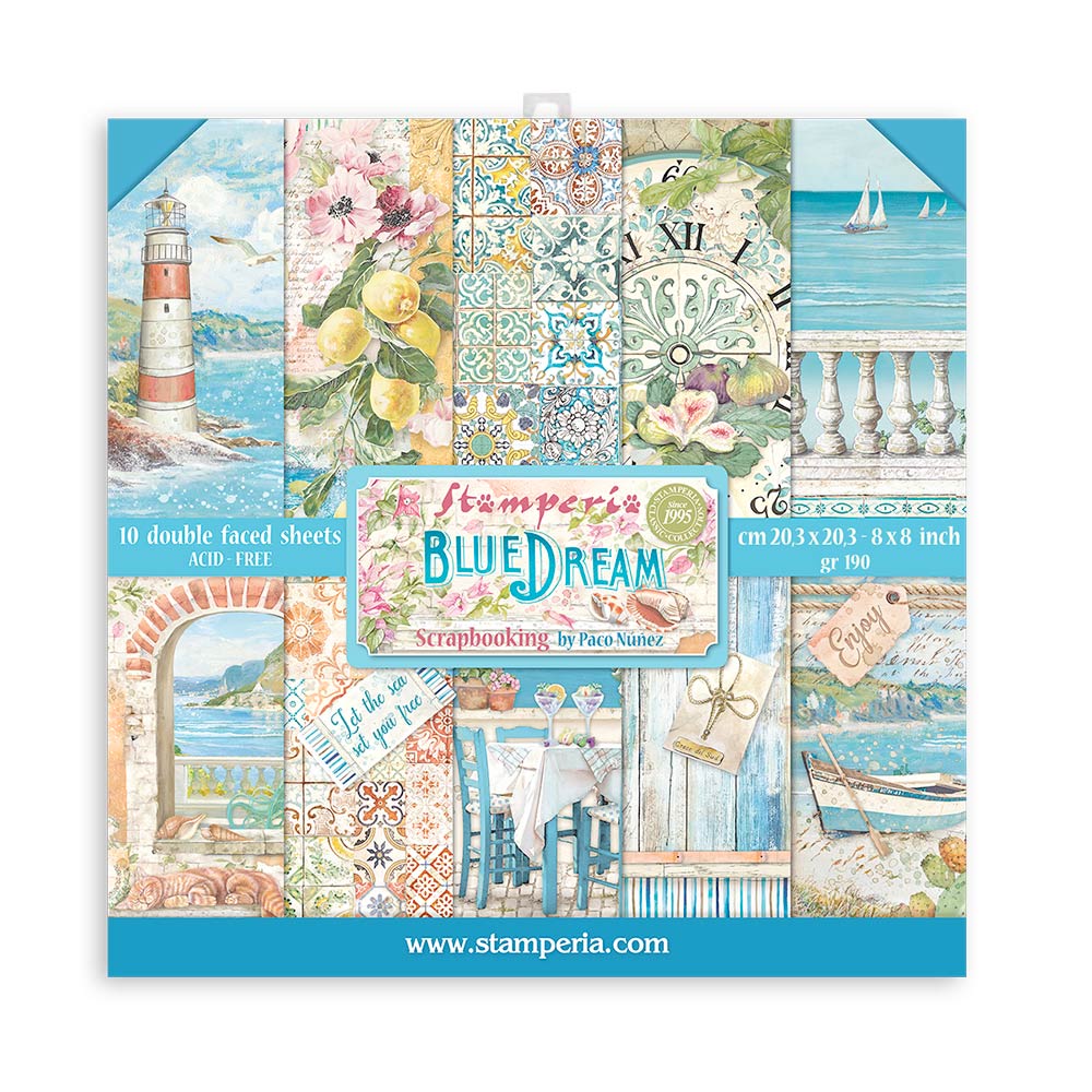 Carte da scrapbooking Blue Dream